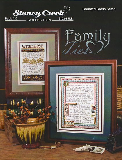Stoney Creek Family Ties BK432 cross stitch booklet