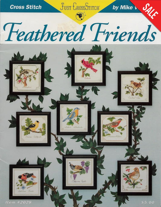 Just Cross Stitch Feathered Friends bird cross stitch pattern