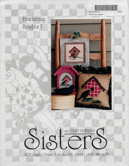 Sisters and Best Friends Feathering Heights I bird cross stitch pattern