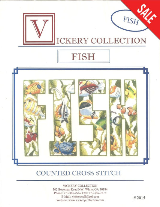 Vickery Collection Fish 2015 cross stitch Pattern