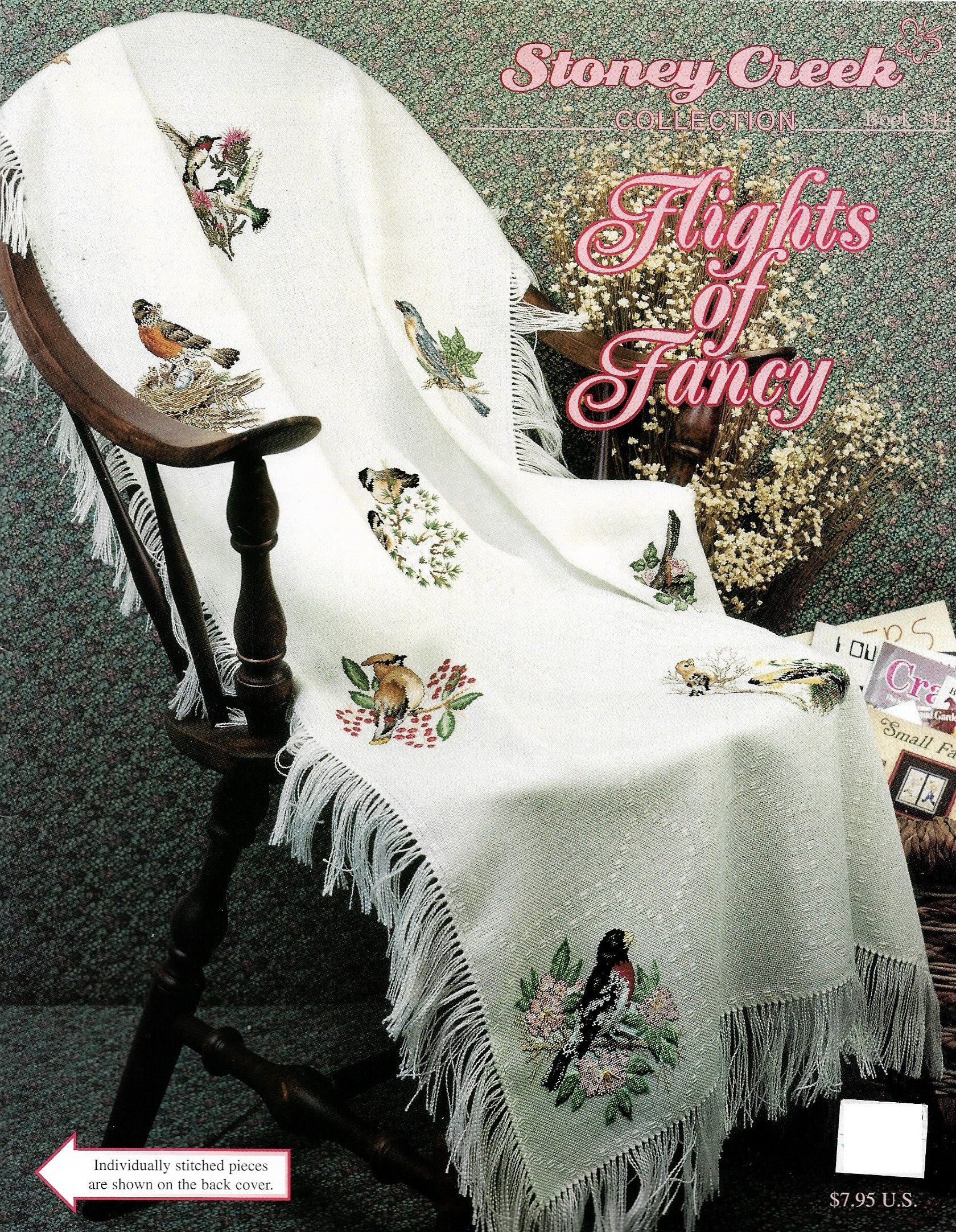 Stoney Creek Flights of Fancy, BK314 bird afghan cross stitch pattern