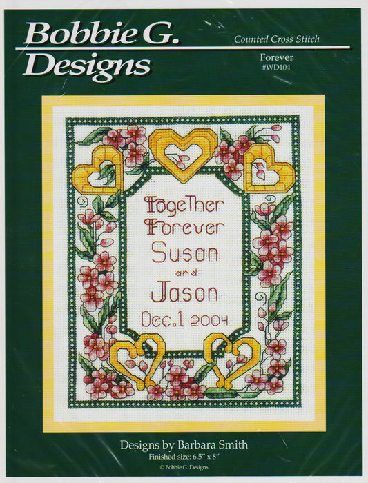 Bobbie G. Forever WD104 wedding cross stitch pattern