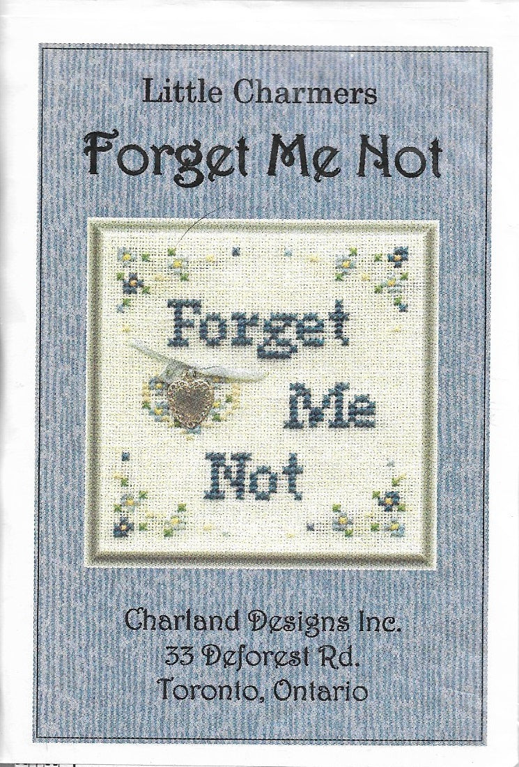 Charland Designs Forget me Not cross stitch pattern