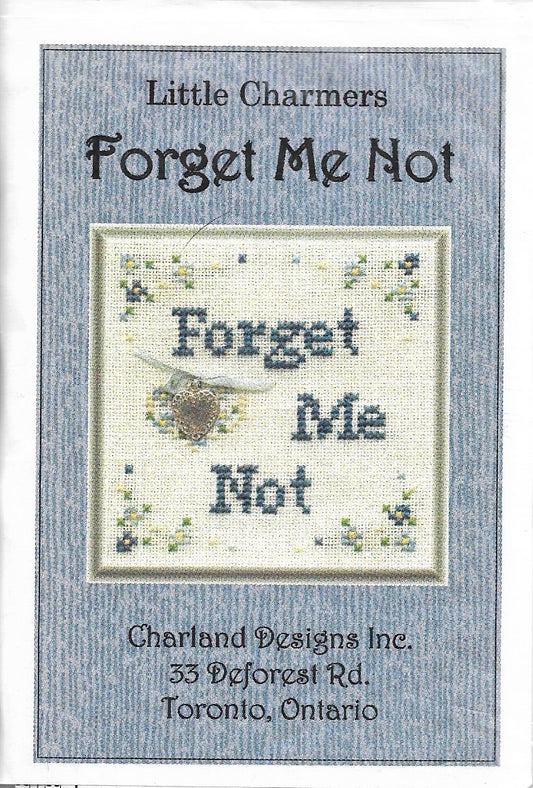 Charland Designs Forget me Not cross stitch pattern