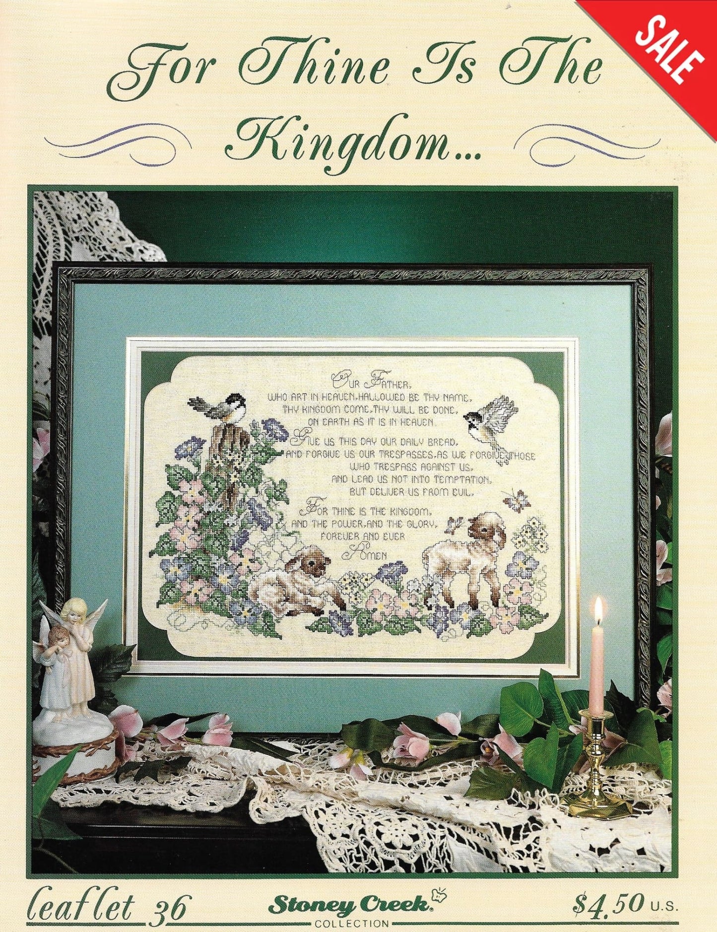 Stoney Creek For Thine Is The Kingdom LFT36 religious cross stitch pattern