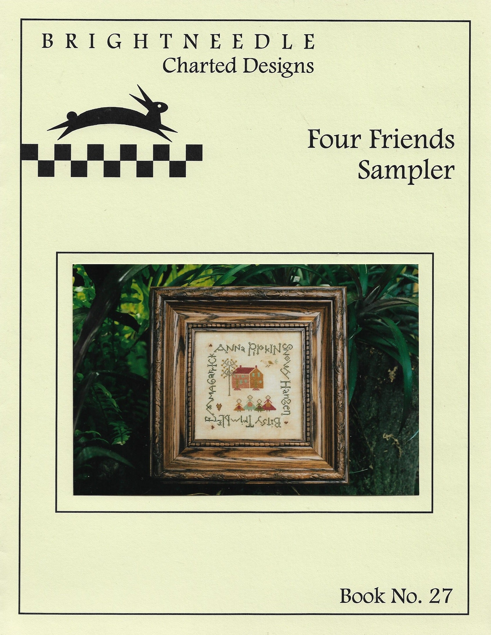 brightneedle Charted Designs Four Friends Sampler BN-27 cross stitch pattern