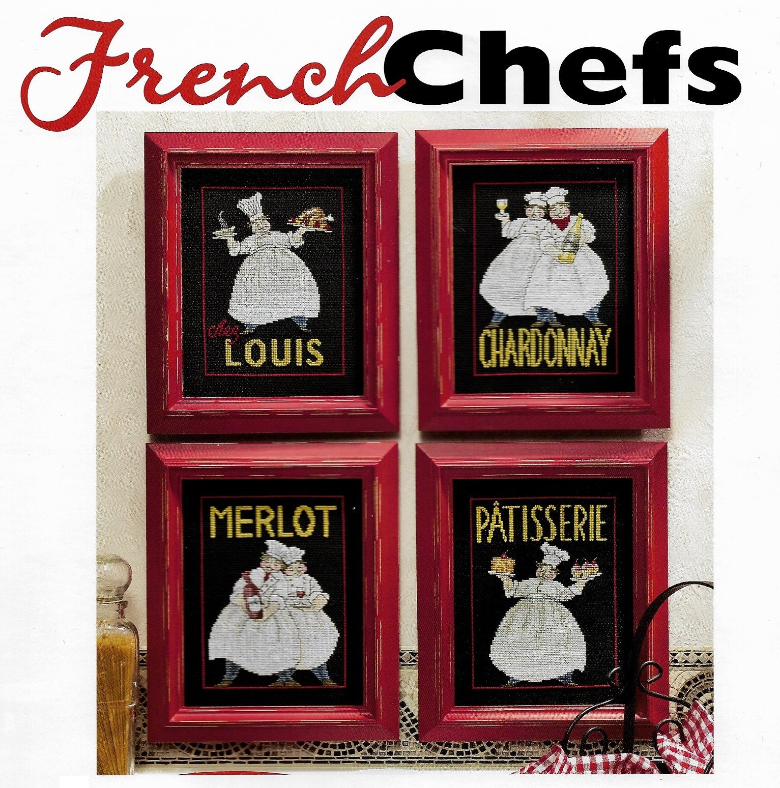 Leisure Arts French Chefs 3966 cross stitch pattern
