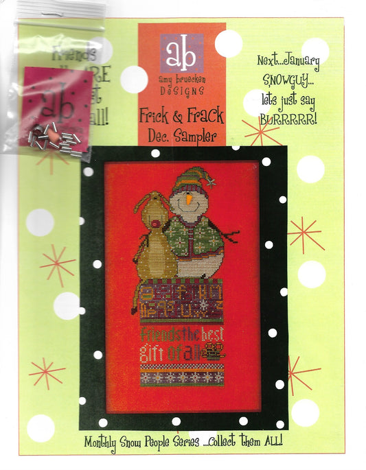 Amy Bruecken Frick & Frack December Sampler cross stitch pattern