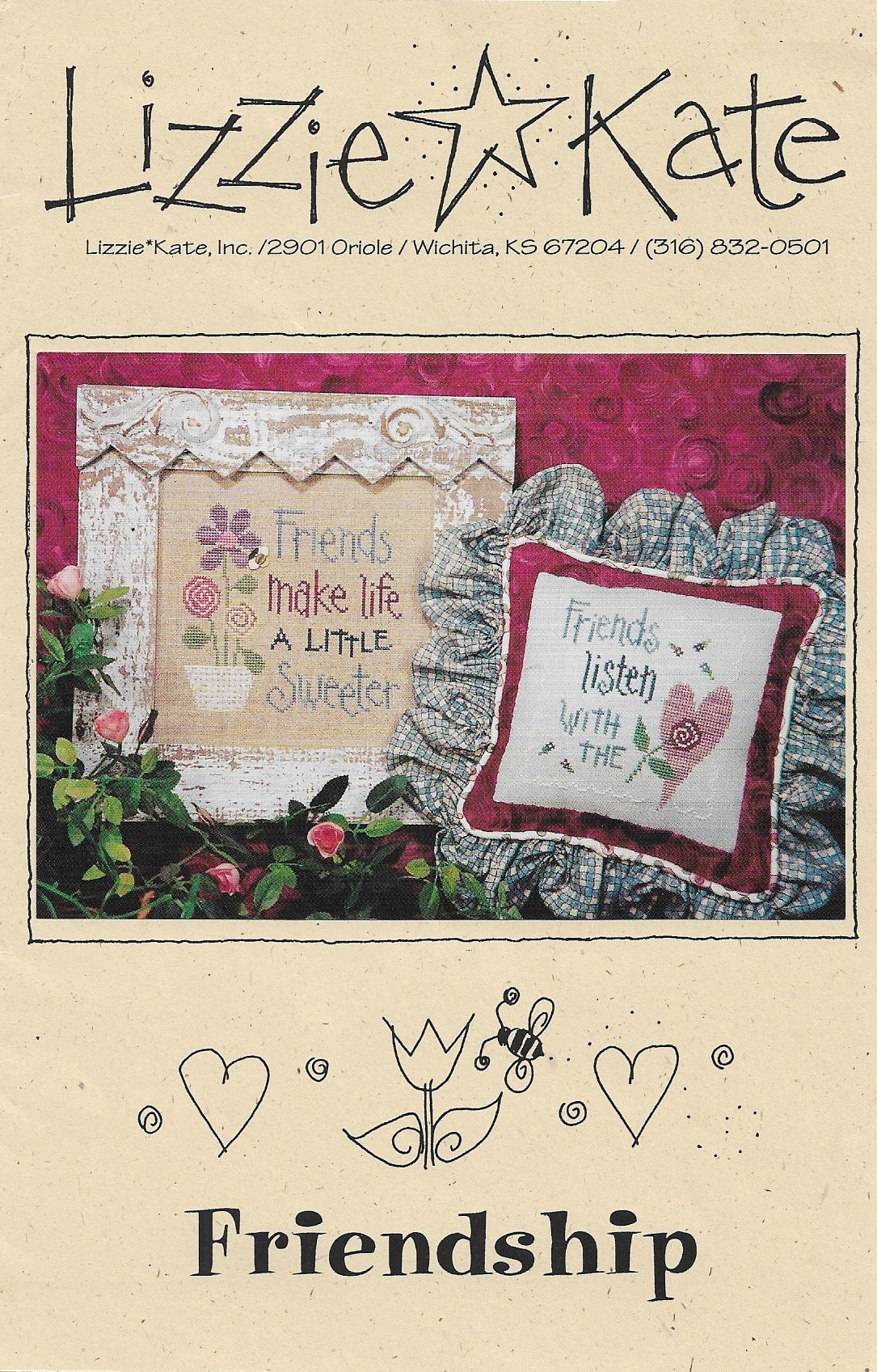 Lizzie Kate Friendship, LK078 cross stitch pattern