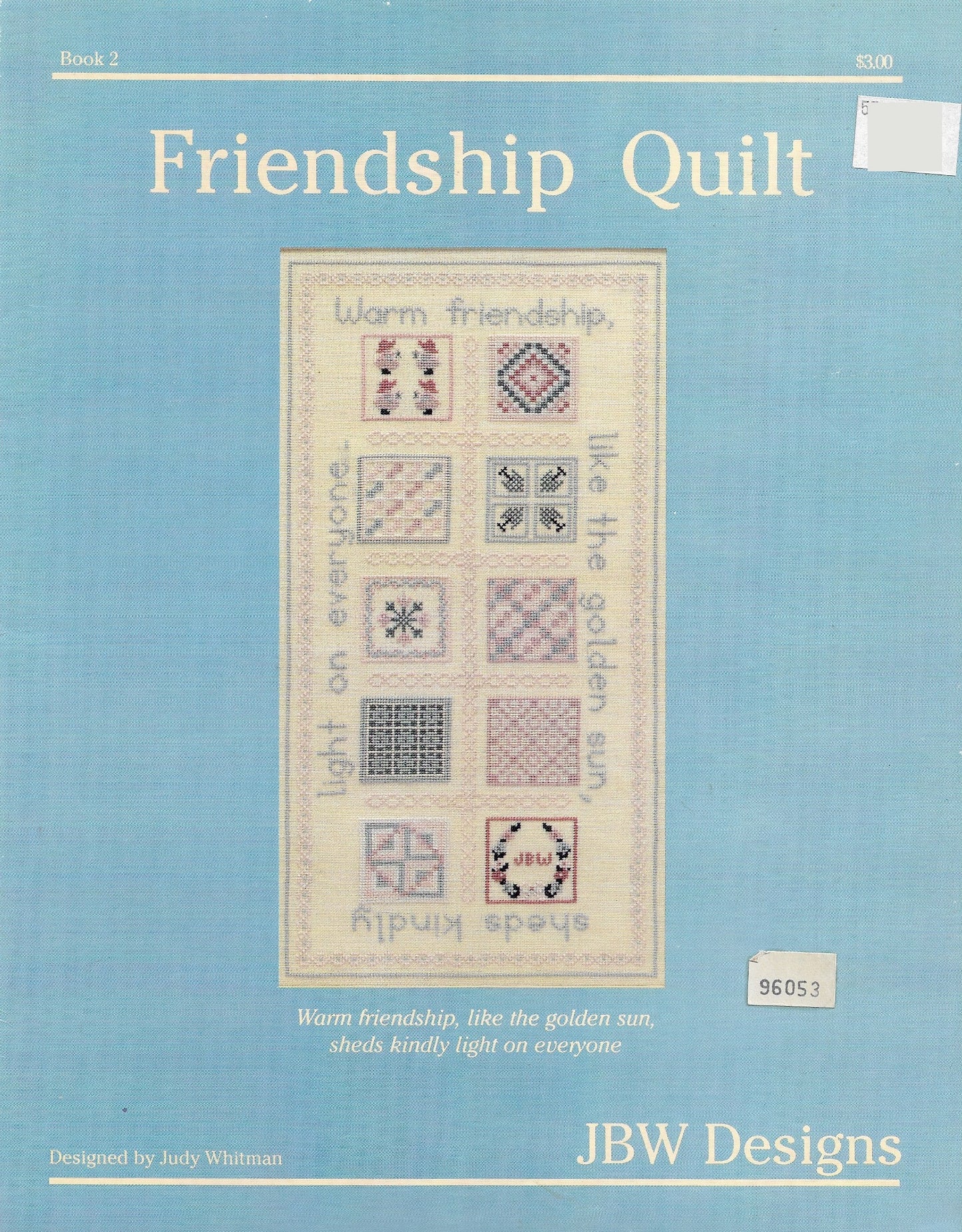 JBW Designs Friendship Quilt cross stitch pattern