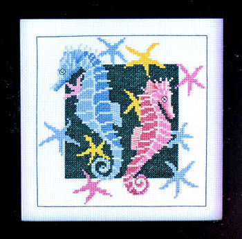 Bobbie G. Frolicking Seahorses cross stitch pattern