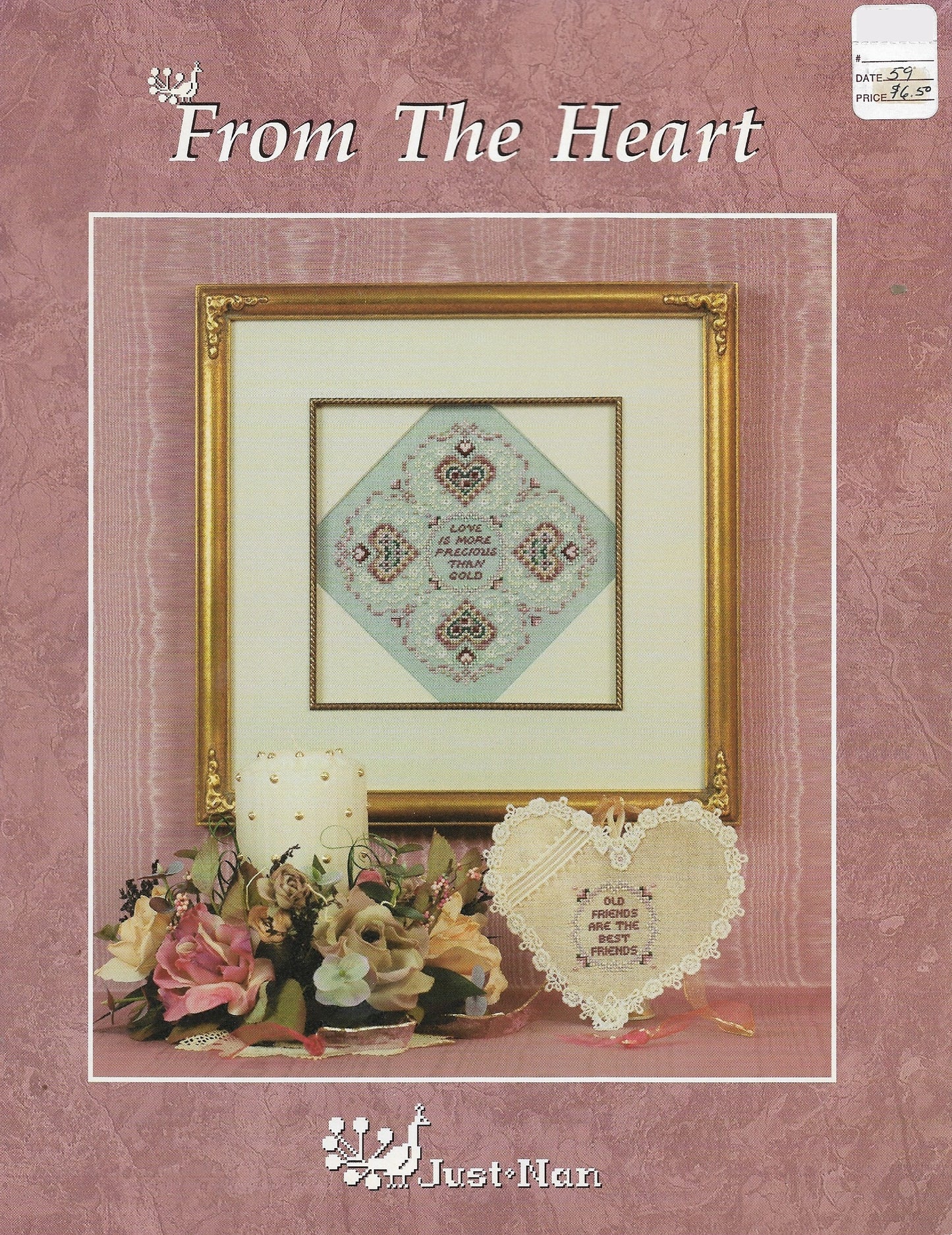 Just Nan From the Heart cross stitch pattern