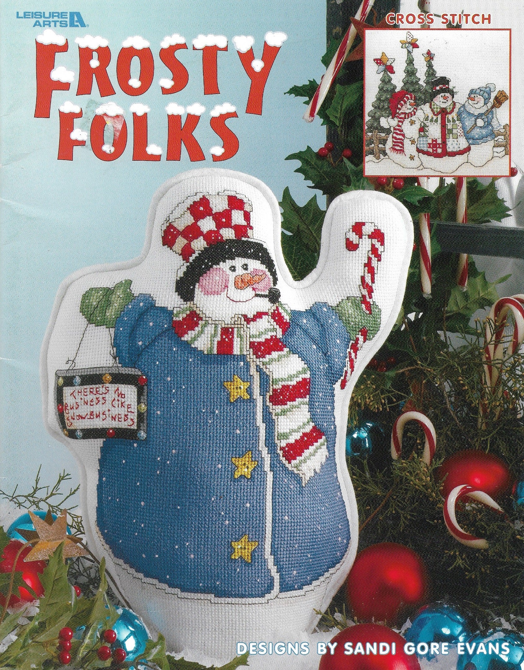 Leisure Arts Frosty Folks 3427 snowmen cross stitch pattern