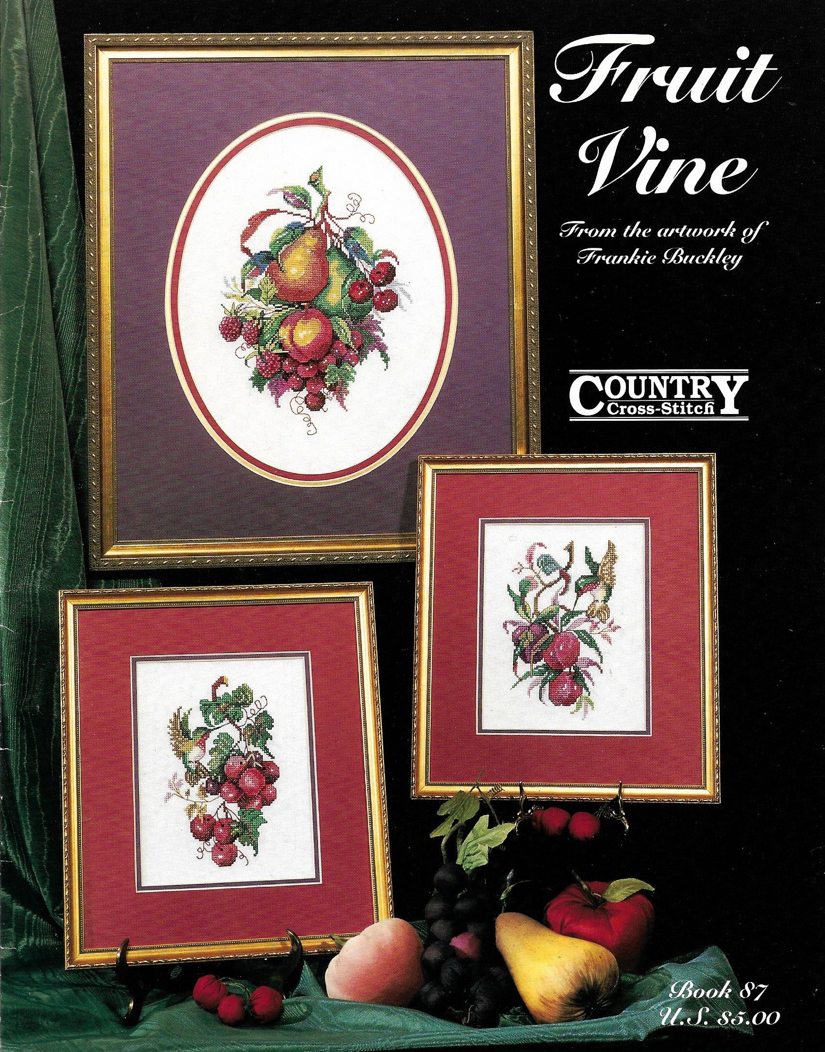 Country Cross-Stitch Fruit Vine Book 87 cross stitch pattern