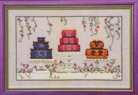 Mirabilia Garden Party Cakes NC182 victorian cross stitch