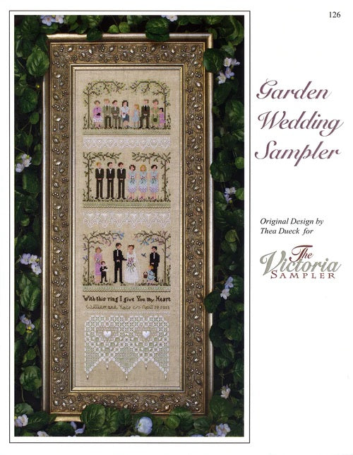 Victoria Sampler Garden Wedding Sampler 126 cross stitch pattern