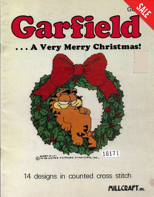 Millcraft Garfield .. A Very Merry Christmas GCSB-2 cross stitch pattern