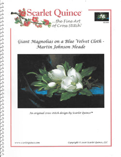 Scarlet Quince Giant Magnolias cross stitch pattern
