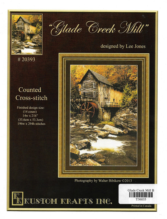 Kustom Krafts Glade Creek Mill 20393 cross stitch pattern
