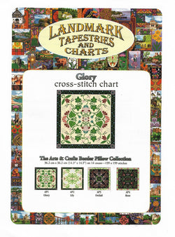 Landmark Tapestries and Charts Glory flower cross stitch pattern