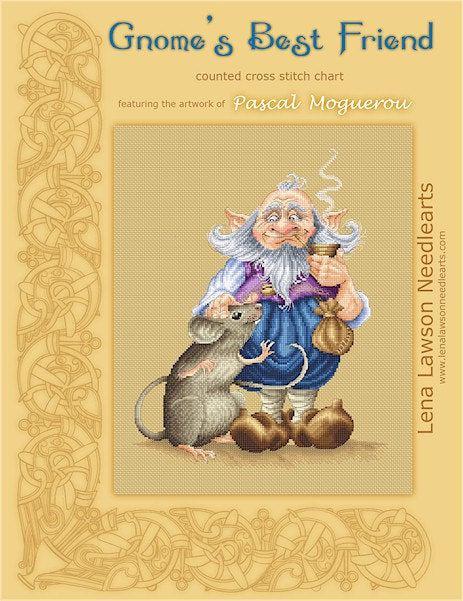 Lena Lawson Gnome's Best Friend by Pascal Moguerou cross stitch pattern