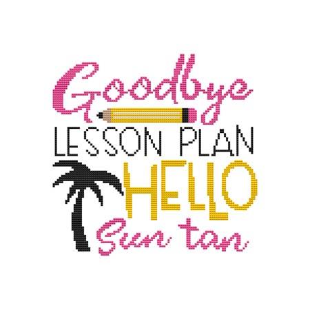 Goodbye Lesson Plan pattern