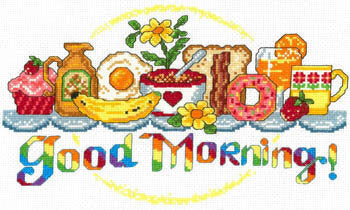 Imaginating Good Morning Breakfast cross stitch pattern