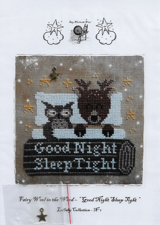 Fairy Wool in the Wood Good Night Sleep Tight cross stitch pattern