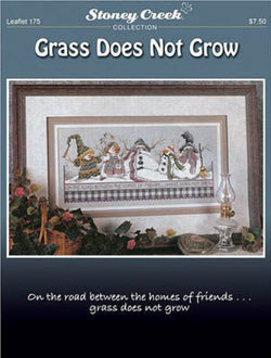 Stoney Creek Grass does not grow LFT175 cross stitch pattern snowmen