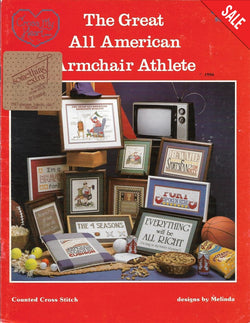 Cross My Heart The Great All American Armchair Athlete CSB-12 sports cross stitch pattern