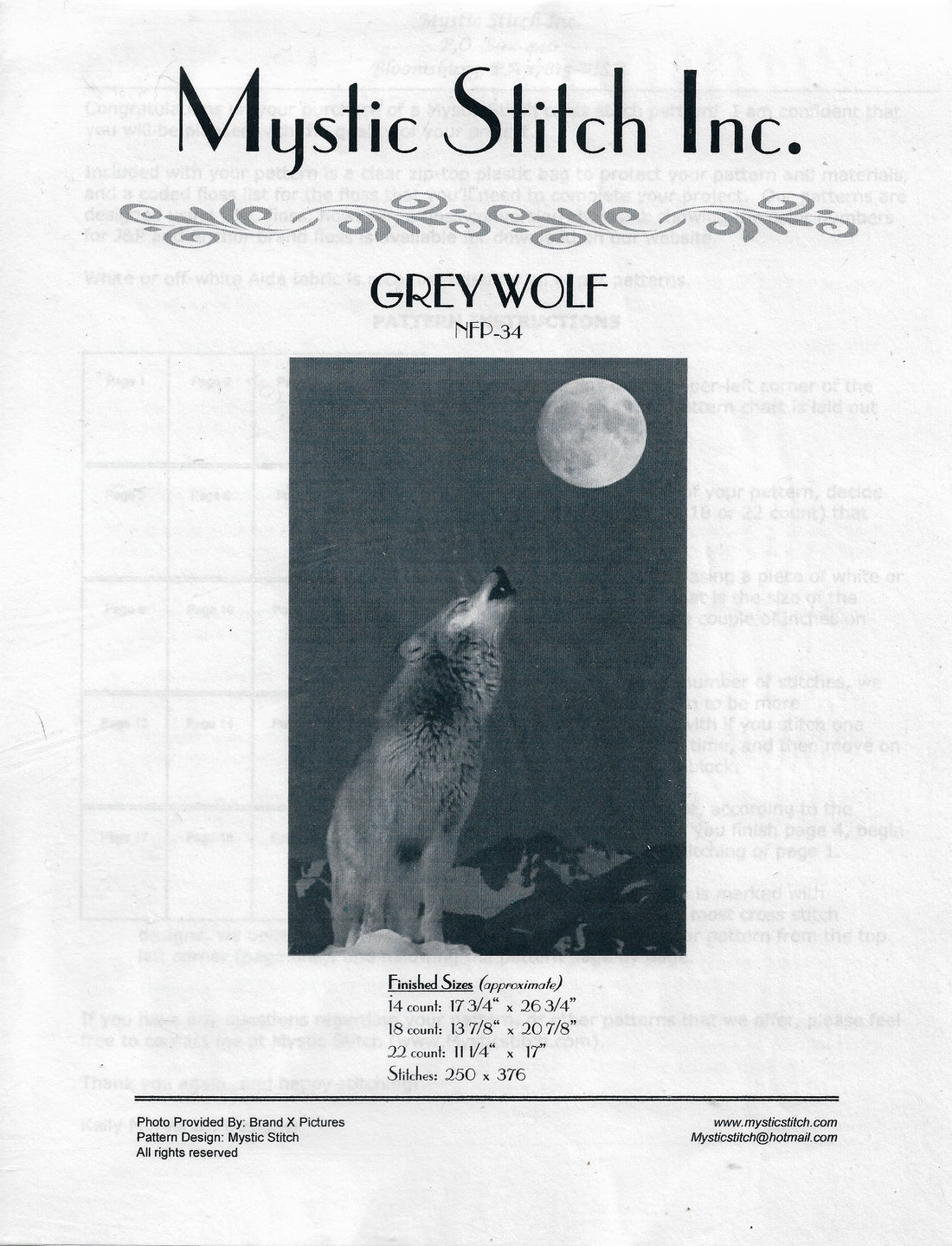 Grey Wolf pattern – Sandra's Stitch Stash
