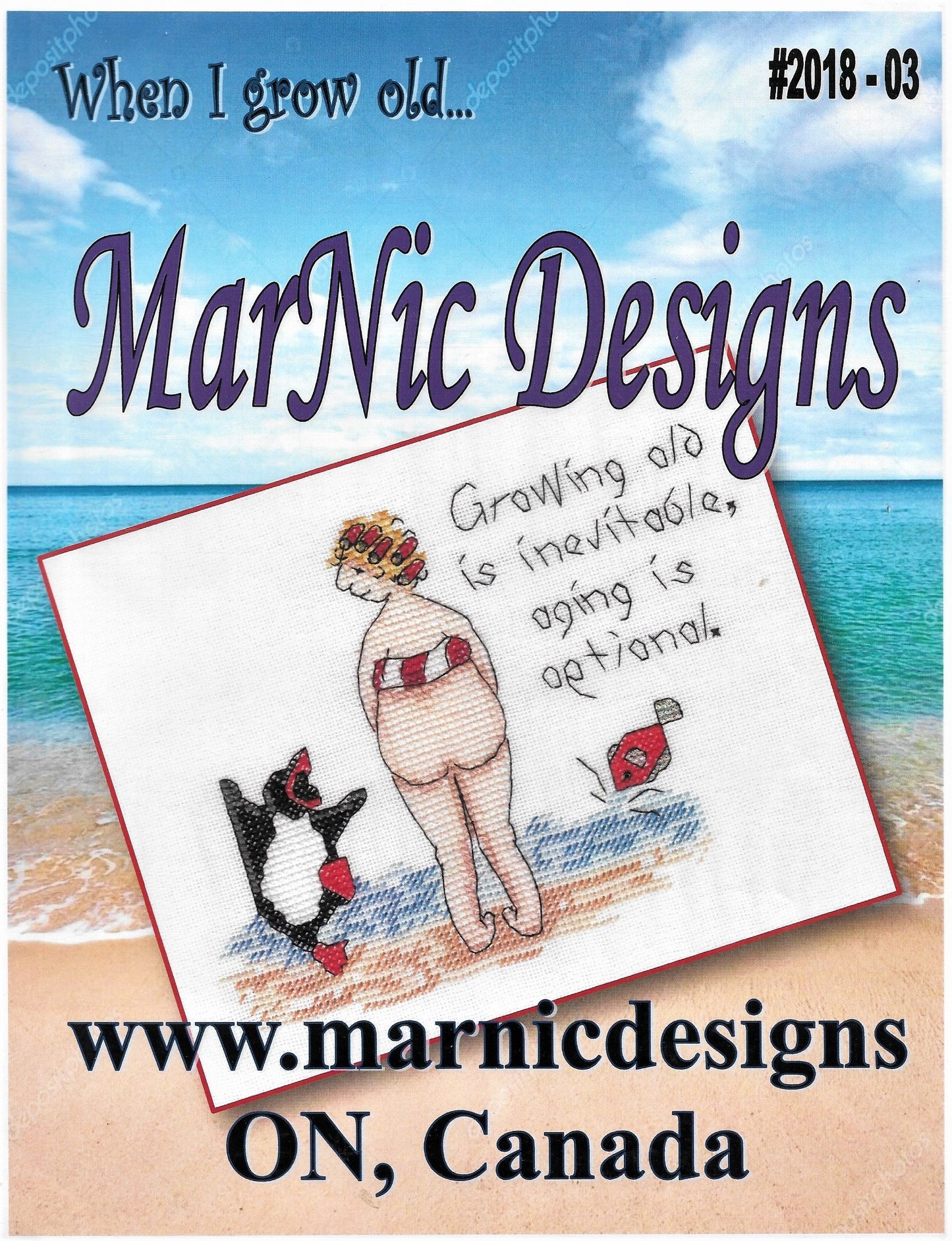 MarNic When I grow old cross stitch pattern