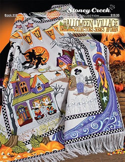 Halloween Village Collectors Series Afghan BK518 pattern