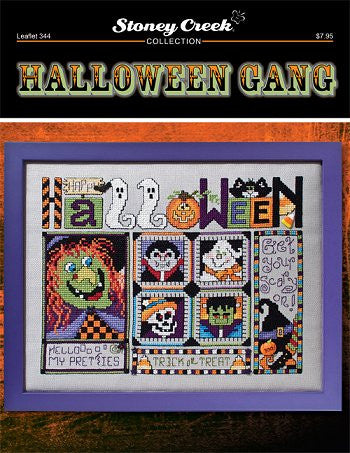 Stoney Creek Halloween Gang LFT344 cross stitch pattern