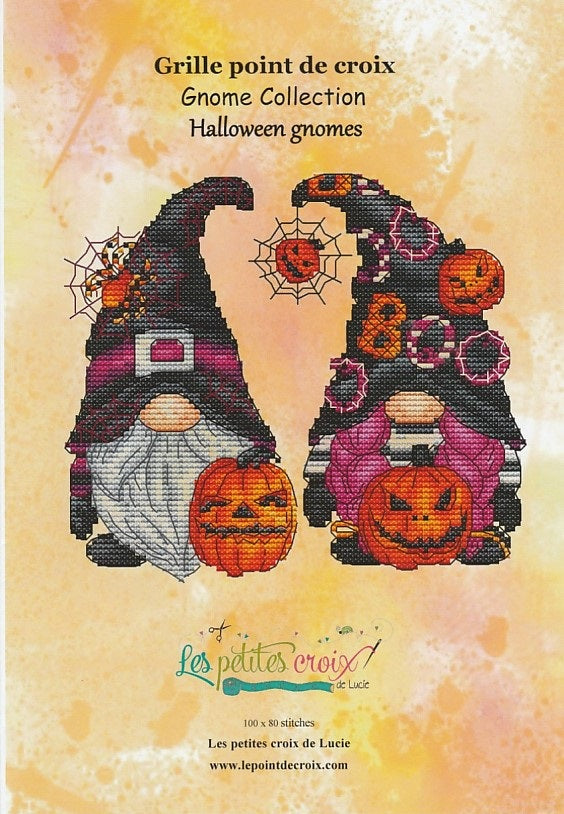 Les Petites Croix de Lucie Halloween Gnomes cross stitch pattern