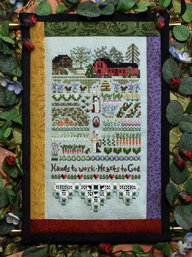 Victoria Sampler Hands To Work Sampler 116 cross stitch pattern