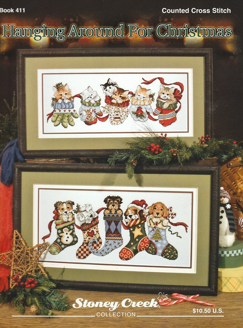 Stoney Creek Hanging Around For Christmas BK411 cross stitch pattern