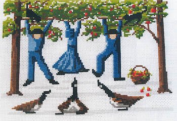 Diane Graebner Hanging Around DGX-184 amish cross stitch pattern