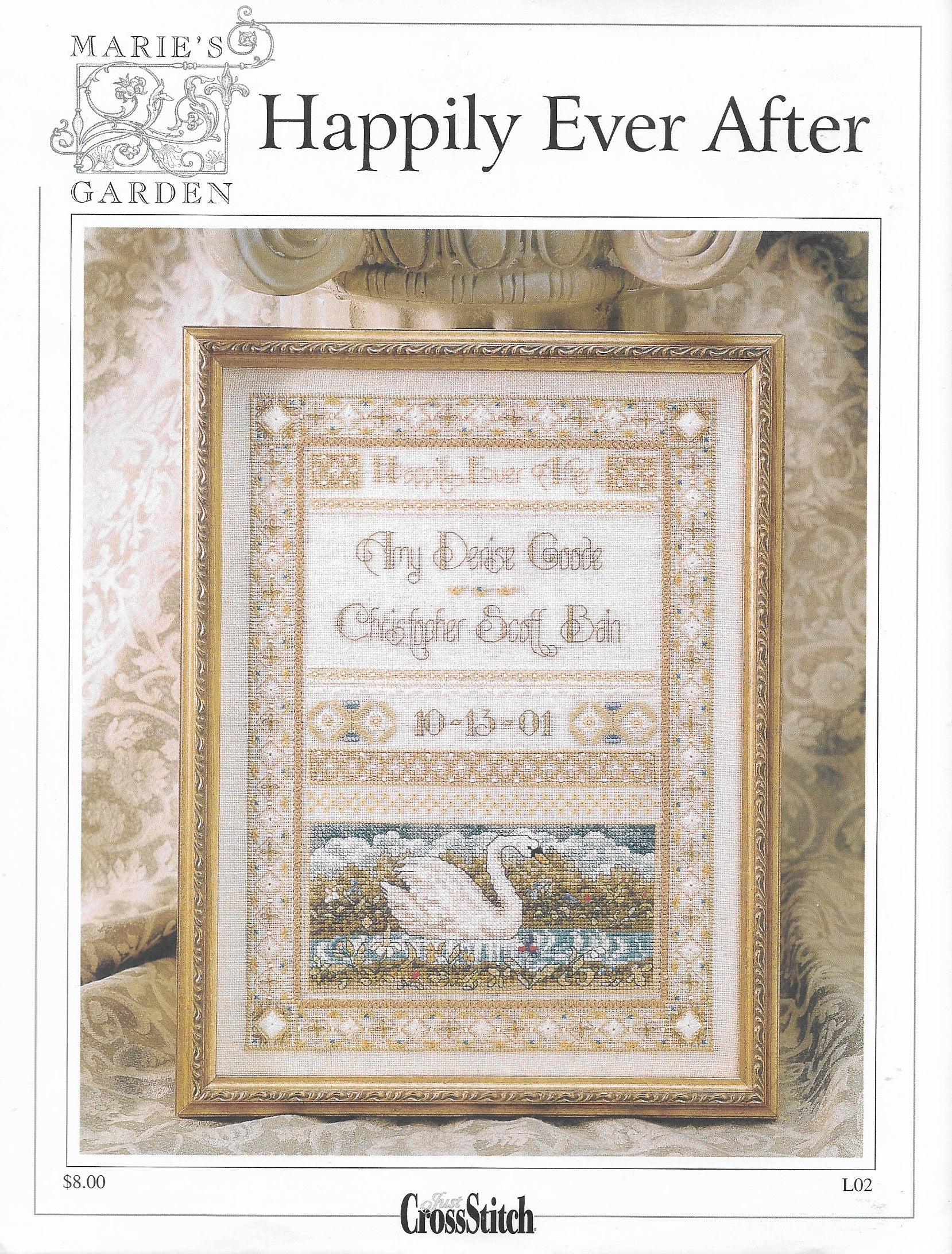 Just Cross Stitch Marie's Garden Happily Ever After cross stitch pattern