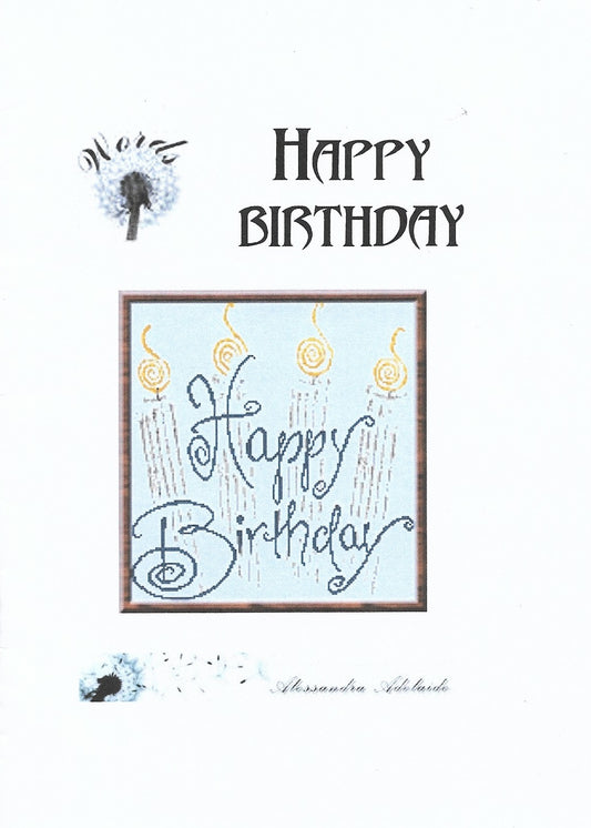 Alessandra Adelaide Happy Birthday cross stitch pattern