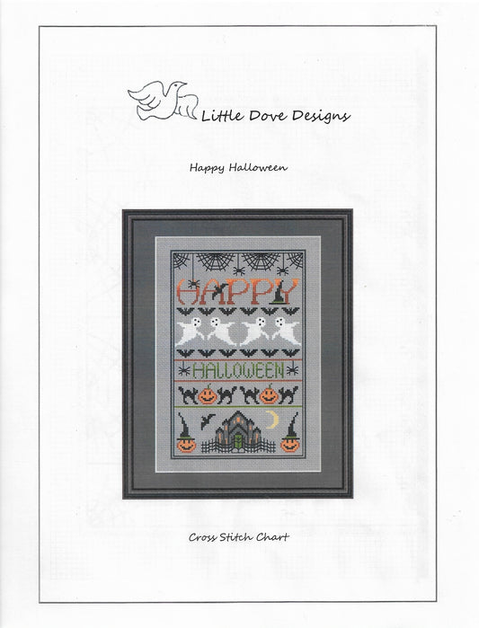 Little Dove Happy Halloween cross stitch pattern