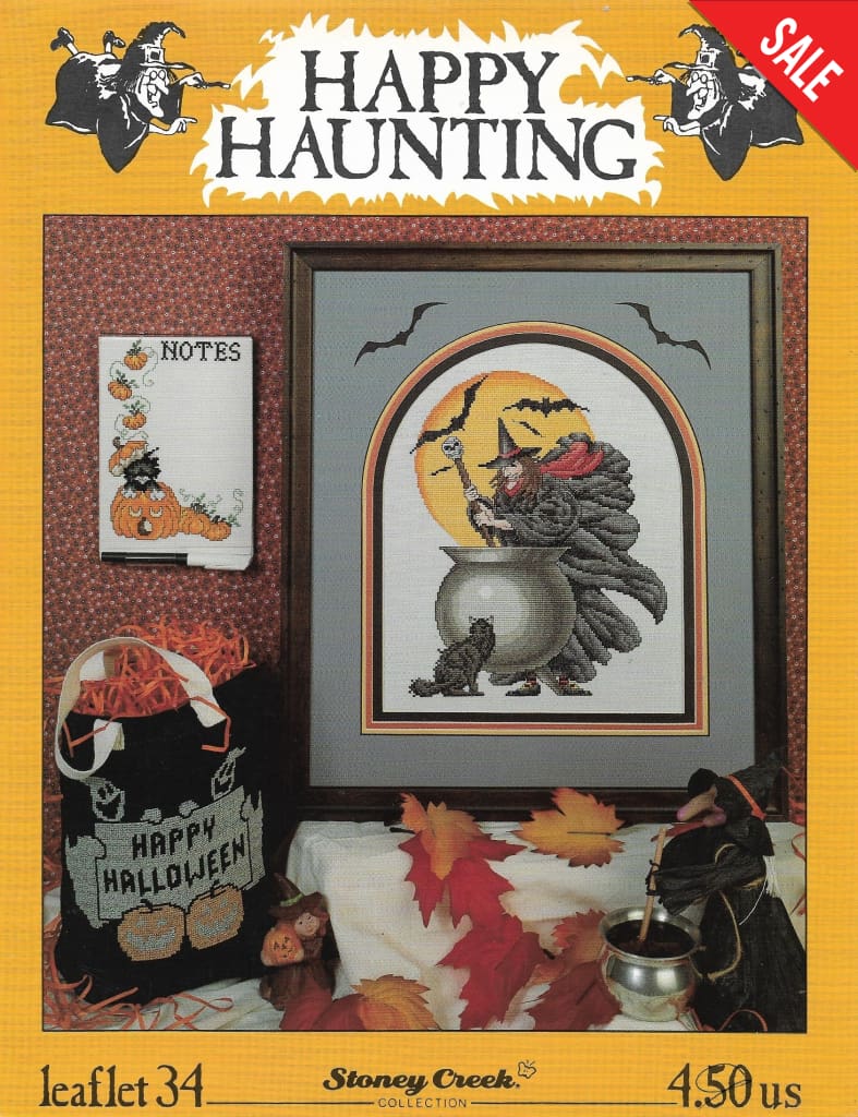 Stoney Creek Happy Haunting LFT34 halloween cross stitch pattern