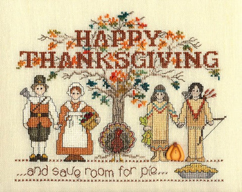 Sue Hillis Happy Thanksgiving L180 cross stitch pattern