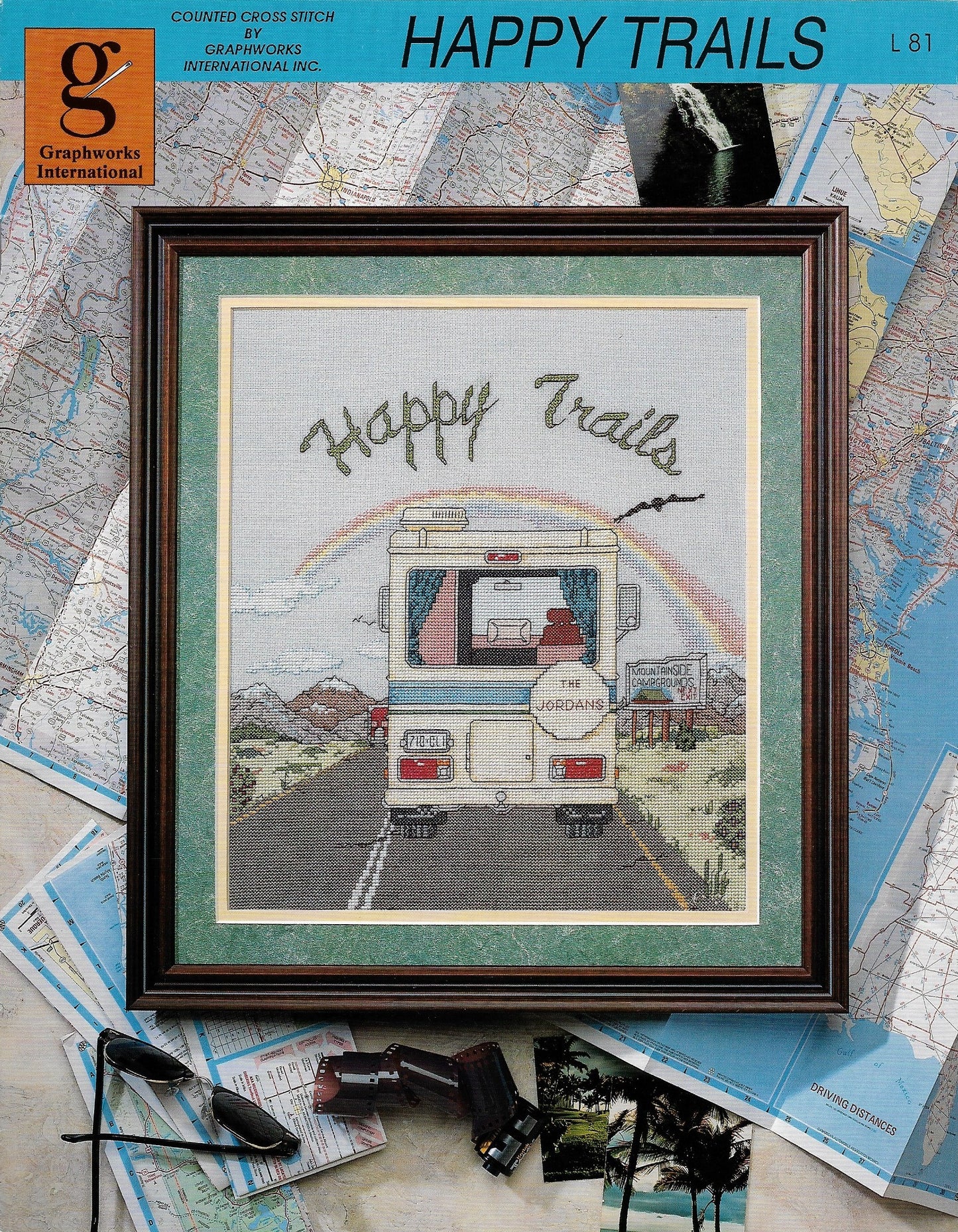 Graphworks International Happy Trails RV Camper cross stitch pattern