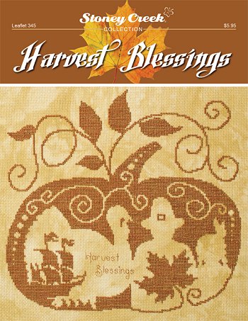 Stoney Creek Harvest Blessings LFT345 Fall cross stitch pattern
