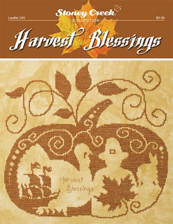 Stoney Creek Harvest Blessings LFT345 Fall cross stitch pattern