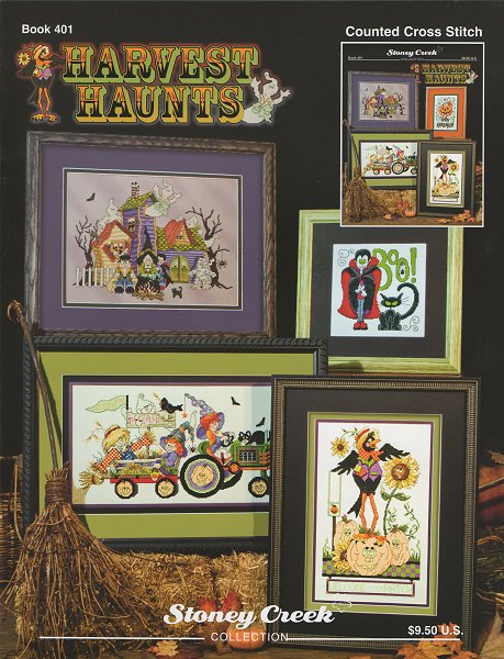 Stoney Creek Harvest Haunts BK401 halloween cross stitch booklet