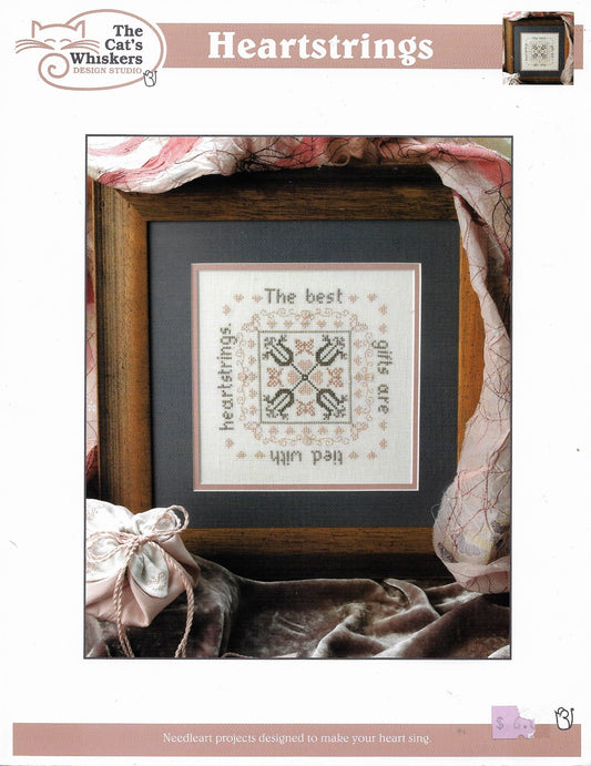 The Cat's Whiskers Heartstrings cross stitch pattern