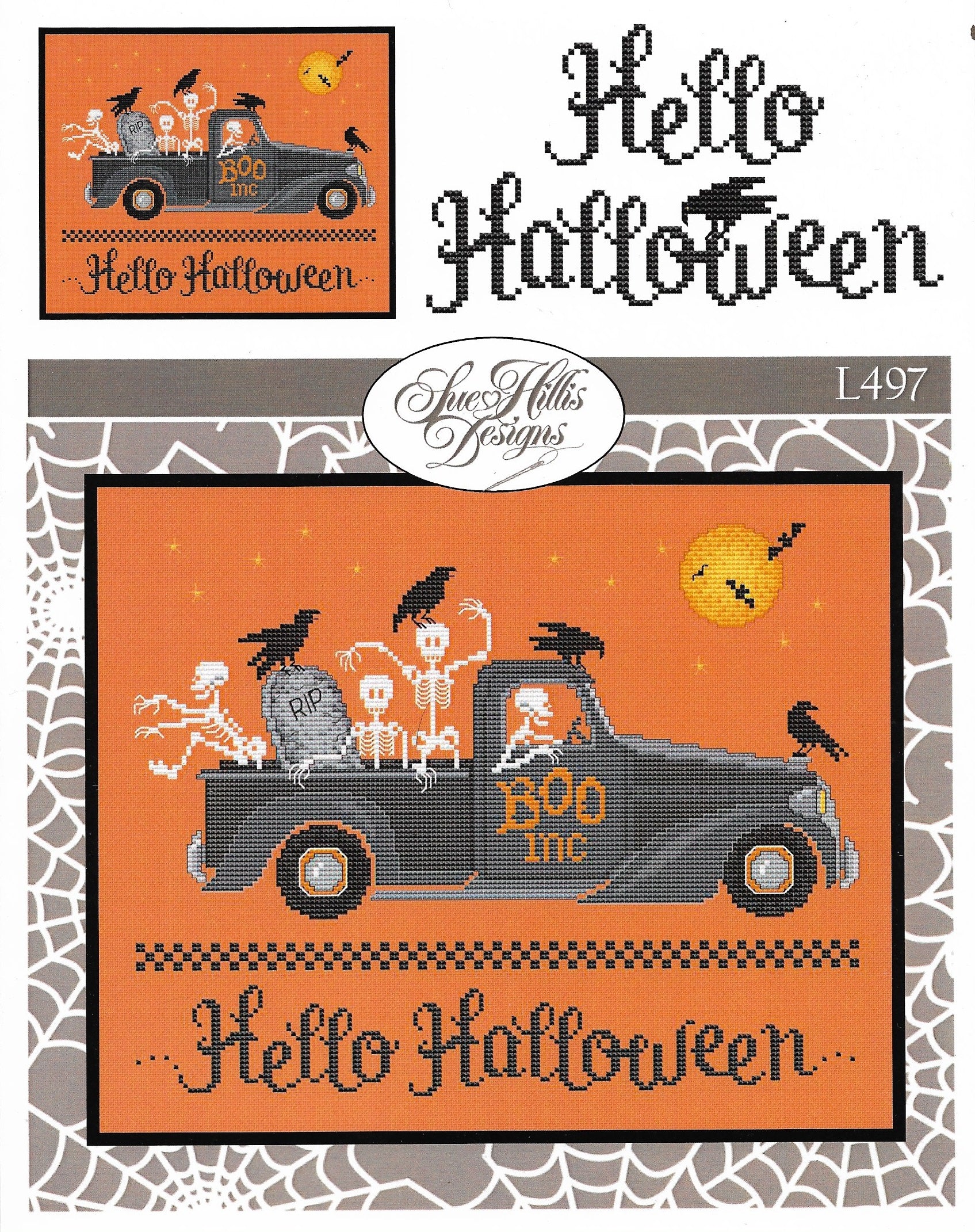 Sue Hillis Hellow Halloween L497 cross stitch pattern