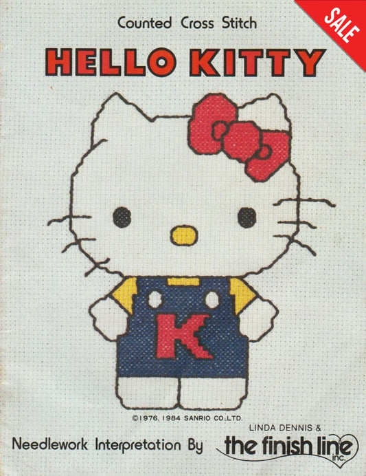 Sanrio Company The Finish Line Hello Kitty cross stitch pattern
